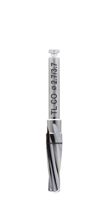 Spiralbohrer CONICAL Tissue Level TL RP für Implantat 10mm, L 30mm, Ø 2.7 - 3.7mm, 38154