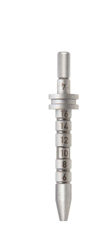 OKTAGON® Tiefenmesslehre mit Distanzindikator L 27mm, Ø 2.2/2.8mm, 64567