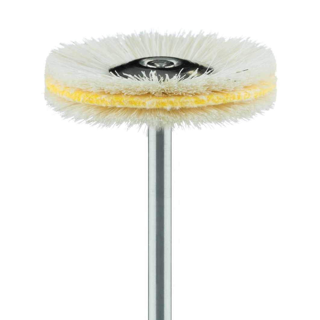 Ziegenhaarbürste mit Leder, 130