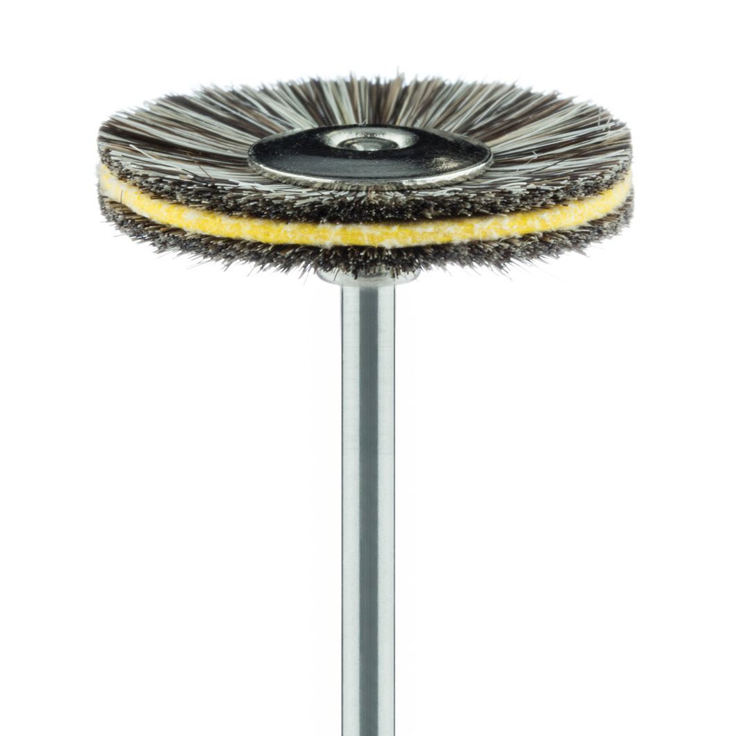 Ziegenhaarbürste mit Leder, 140