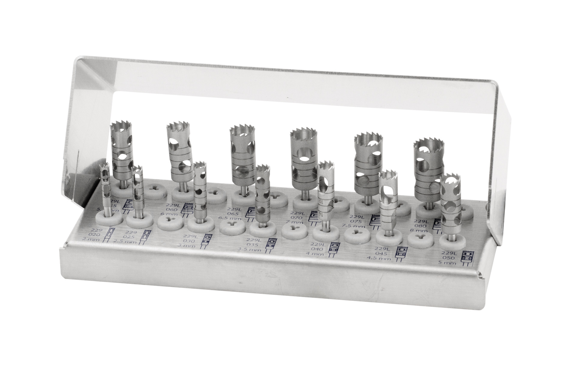 Trephine Kit Long (Knochenzylinder-Trepanbohrer, lang), 7122